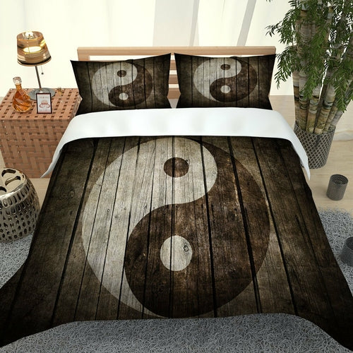 2021 New Bedding Sets 3 Pcs 3D Printed Tai Chi Qulit Cover Pillowcase